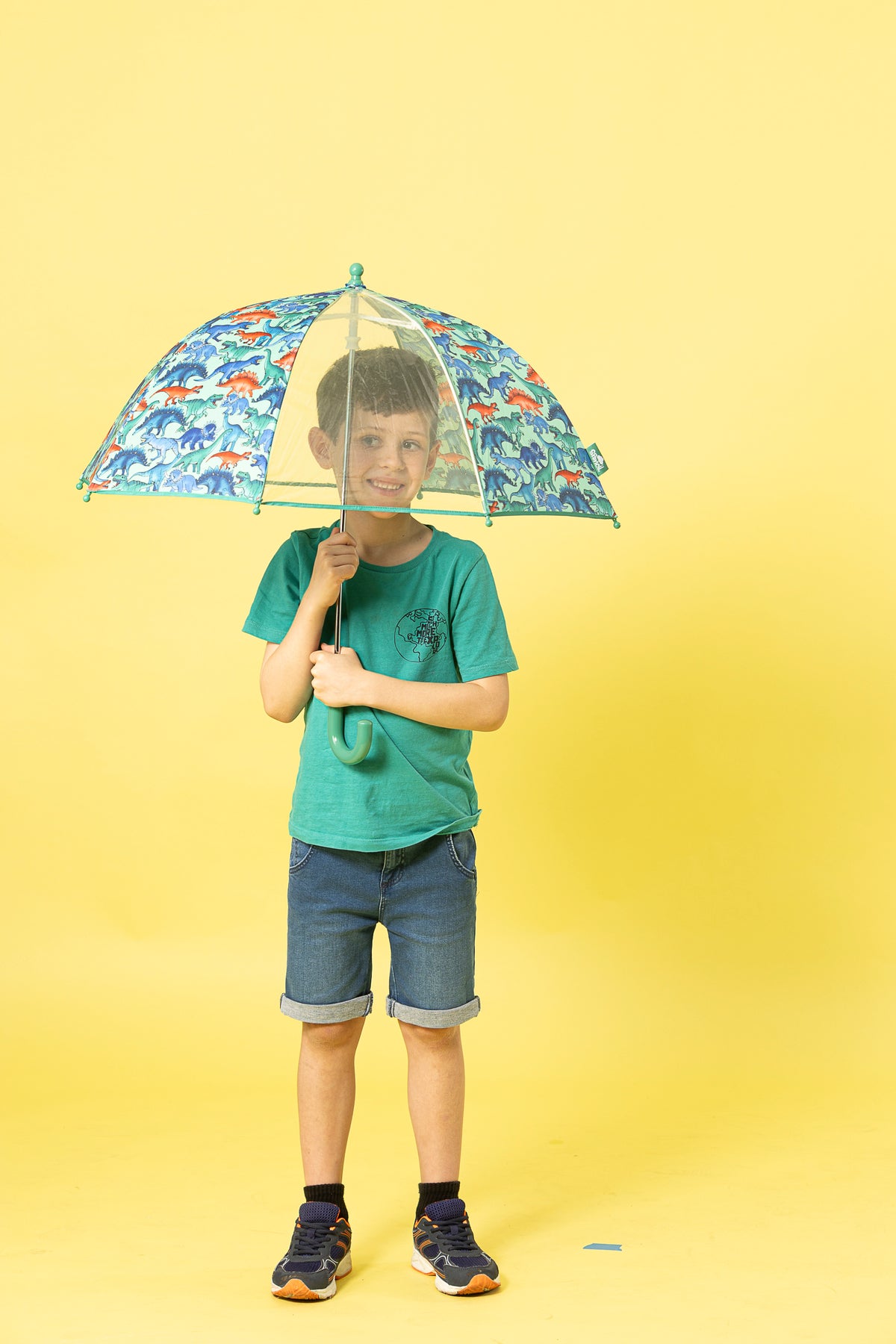Dino Stomp dome umbrella for kids NZ — Te Rā