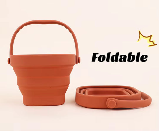 Food-grade silicone foldable beach bucket toy set NZ — Te Rā