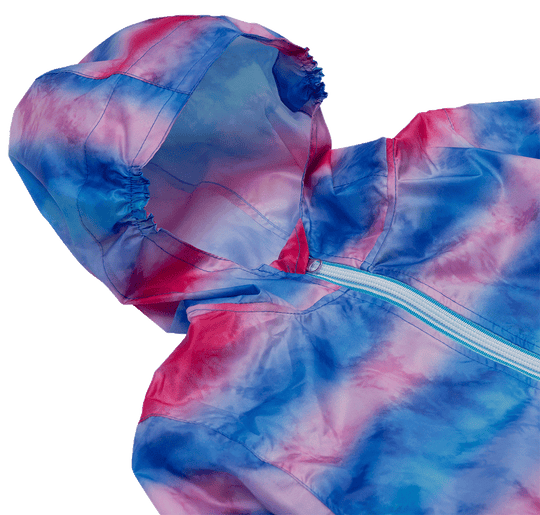Rainbow Splash waterproof kids raincoat NZ — Te Rā