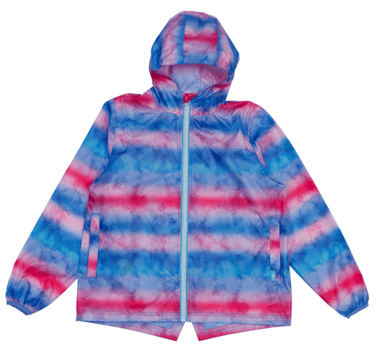 Rainbow Splash waterproof kids raincoat NZ — Te Rā