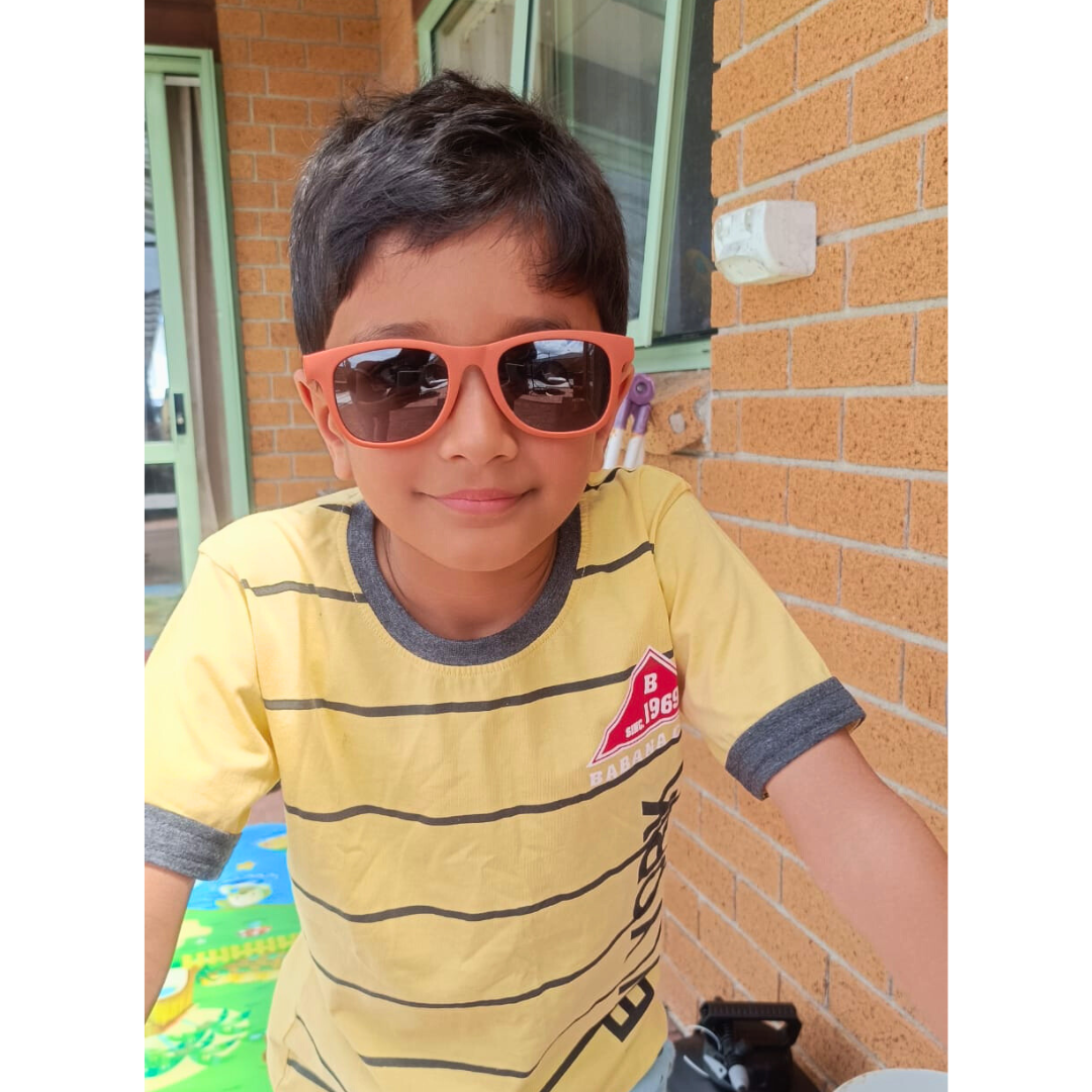 Koru Rusty Brown kids sunglasses NZ ages 5+ — Te Rā