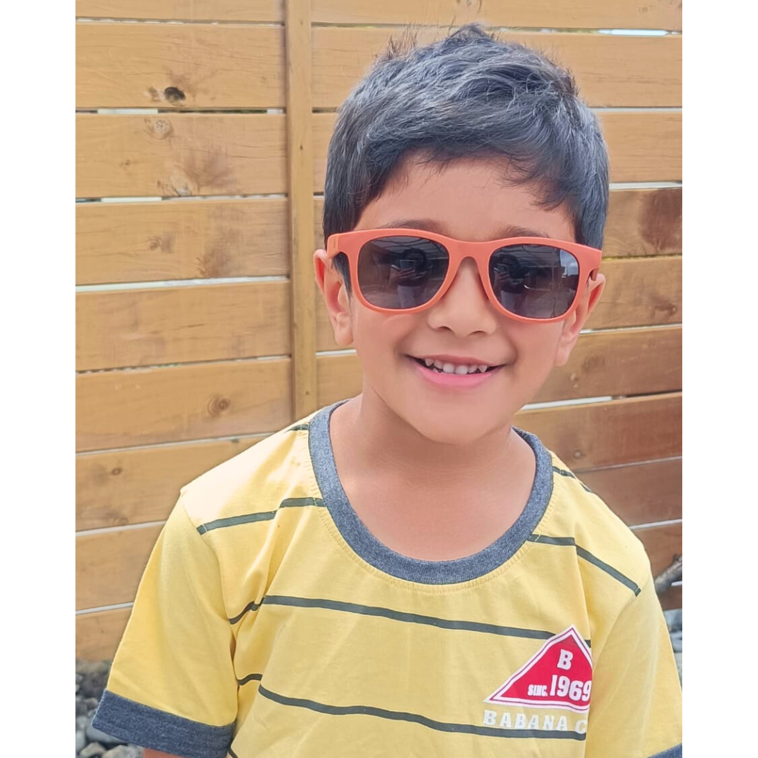 Koru Rusty Brown kids sunglasses NZ ages 5+ — Te Rā