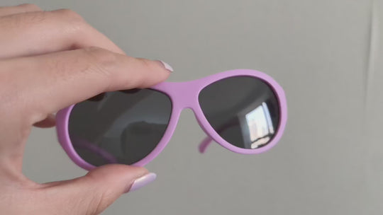 Mahuru Lilac — Aviator Baby Sunglasses NZ Ages 0–3