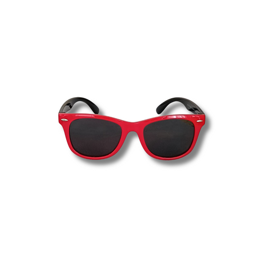 Wai Classic Red+Black — Retro Kids Sunglasses Ages 5+