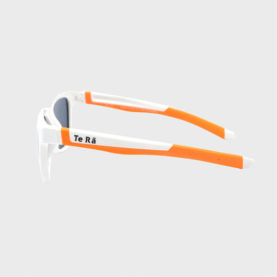 Hau Snow White Orange kids sports sunglasses NZ ages 6-12 — Te Rā