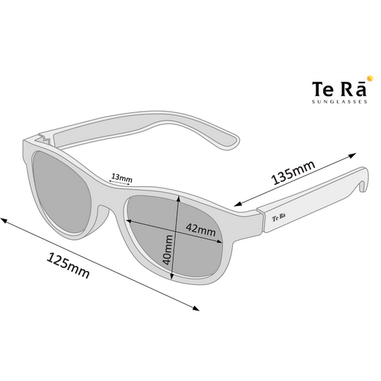 Whetū Midnight Black toddler sunglasses NZ ages 3-6 — Te Rā
