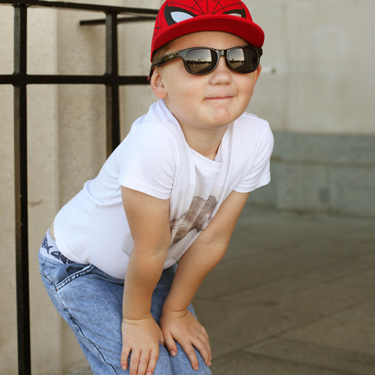 Whetū Midnight Black toddler sunglasses NZ ages 3-6 — Te Rā